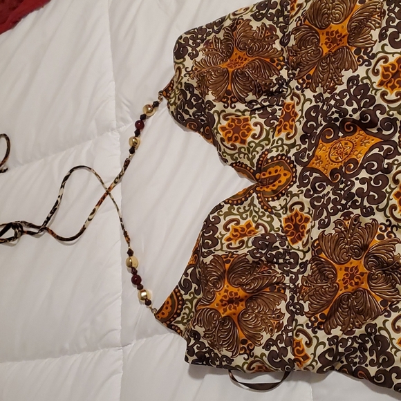 Milly Silk Halter Top - Picture 3 of 6